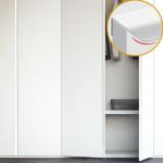 Furniture Arc Cabinet Wardrobe Hidden Pull Handles 1000mm Long Aluminum