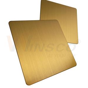 Quality 1219mmx2438mm JIS 201 304 316 Titanium Gold Stainless Steel Hairline Sheet wholesale
