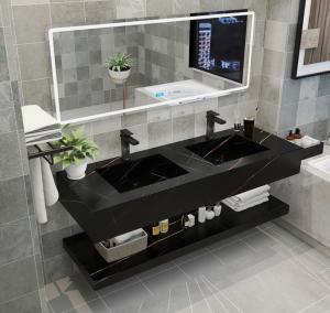 Quality Engineering Stone Integrated Bathroom Vanity Countertops wholesale