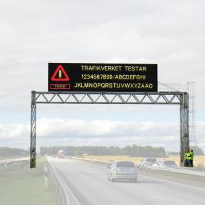 Quality Full Color EN12966 LED Traffic Control Signs Dynamic Message Board wholesale