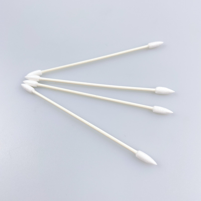 3MM Double Pointy Tipped Swab With Paper Stick Purified Cotton