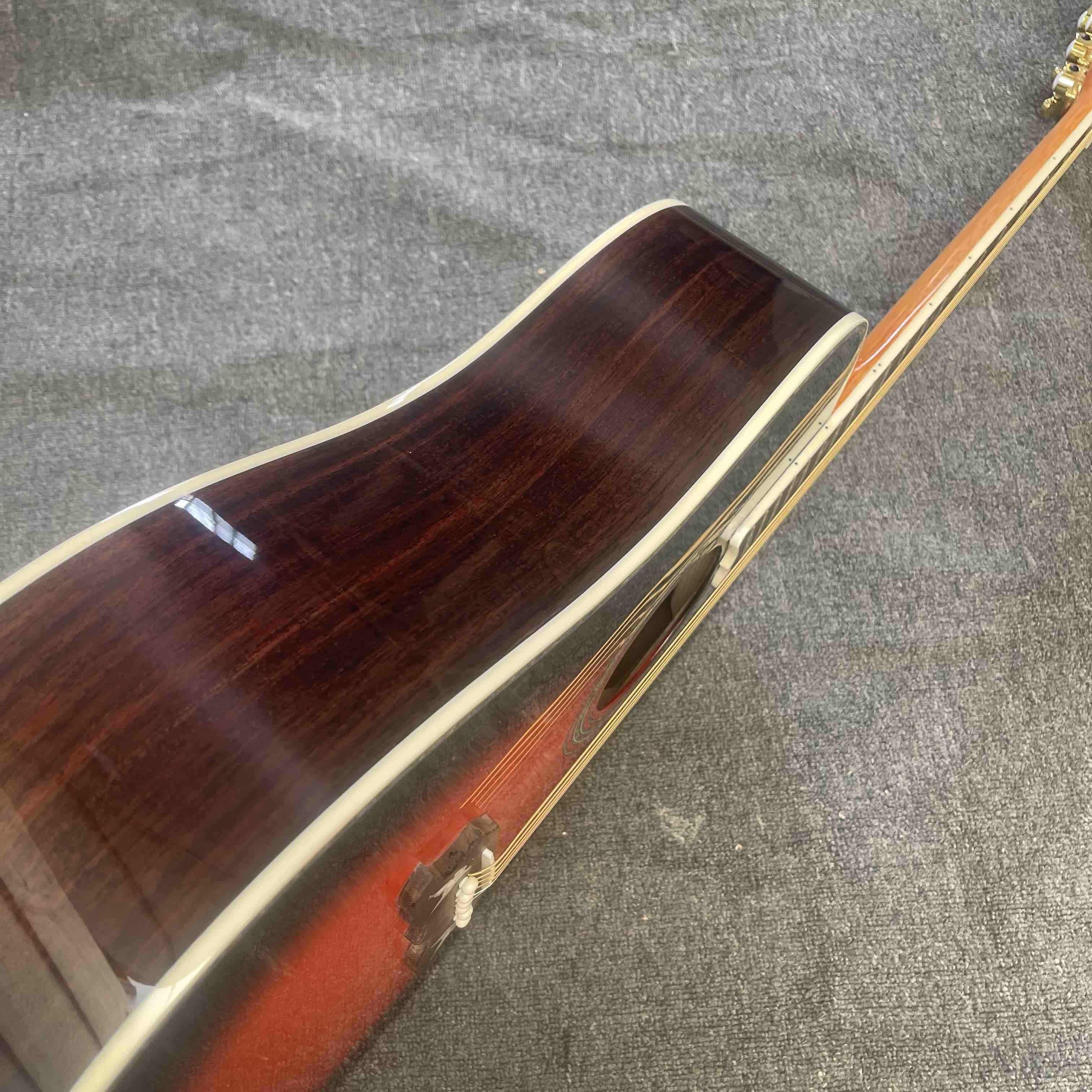 Custom Dreadnought 41 Inch Dove style acoustic guitar abalone binding