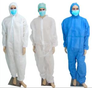 Quality S/M/L/XL Medical Isolation Gowns , Waterproof Disposable Coveralls wholesale