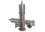 Hygienic Sanitary Pressure Relief Valves Manual Gear Powered Union Connection