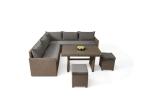 Sectional Poly Rattan Outdoor Sofa Set
