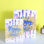 Fashion Exquisite Ivory Board Screen Printing Luxury Paper Gift Bag Shopping