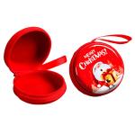 Mini Red Tinplate Christmas Coin Purse Christmas Tree Pendant