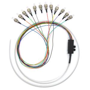 Quality 12 Colors ST Ribbon Fan Out Single Mode Fiber Pigtails wholesale