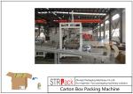 Liquid Filling Line Carton Packing Machine For 250ML-2L Round Bottle Carton