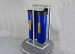 Floor mount 20'' big blue whole house water filter housings 1'' port with double