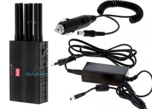 Quality Light Weight Handheld Cell Phone Jammer 3 W With 7.4V / 4700mAh Battery wholesale