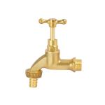 Sanitary Zinc Alloy Brass Bibcock Valve Euro Type For Washing Machine
