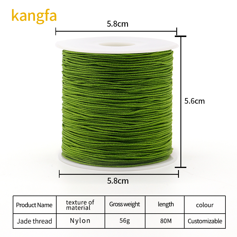 Colorful 0.7mm Nylon Thread for Handmade Jewelry and Bracelet Making OEM/ODM Accepted