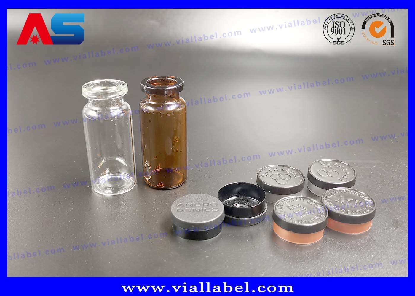 5ml 8 ml 15ml 10mL Small Glass Vials Bottles With Flip Off Cap Rubbers vial glass bottle