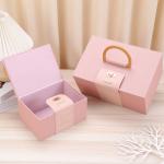 Customized gift box, empty box, flip top, portable wedding gift box, Valentine's