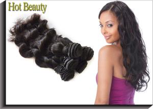 Quality 12“- 28”Ocean Wave Cambodian Virgin Hair Tangle Free Sleek 100g / Piece wholesale