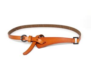 Quality Brown Slim 13mm Womens Genuine Leather Belt For Dress wholesale