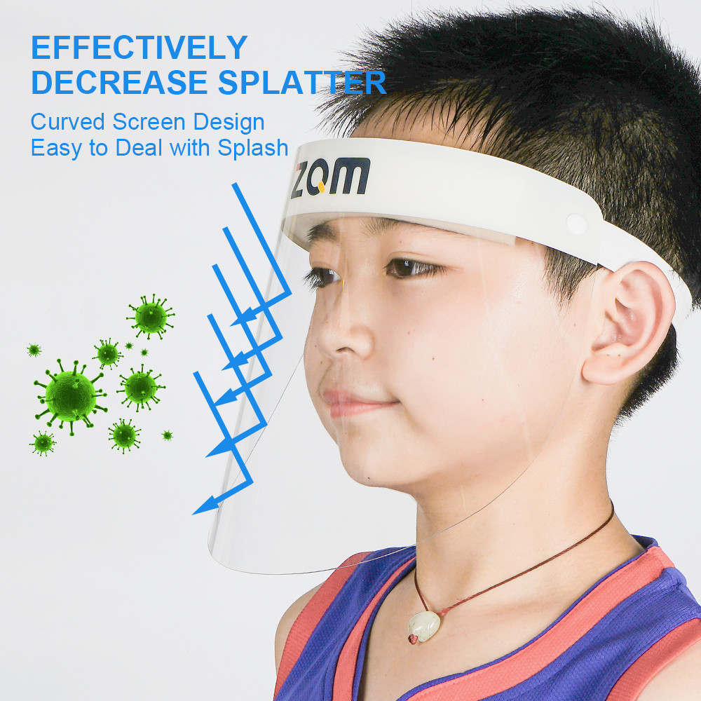 Anti Saliva Splash Base Plastic Face Shield Children , Protective Full Face Shield For Children