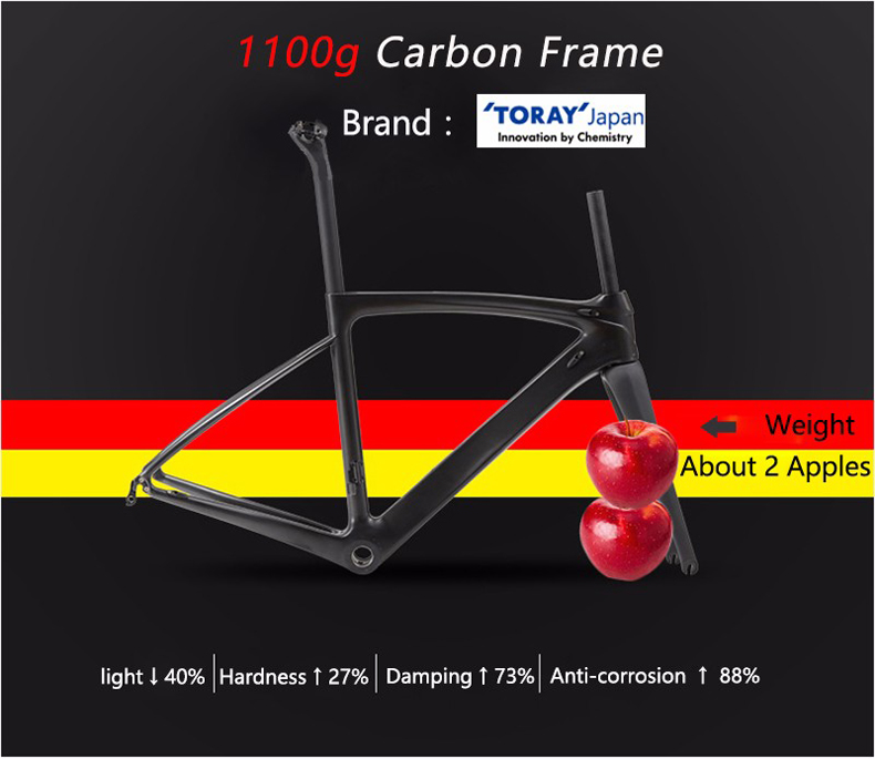CE Sava Carbon Bike , Carbon Road Race Bike HERD6.0 With Shimano 105 Brakes