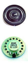 Quality 28mm loudspeaker 32ohm 0.25W mylar speaker DXI28N－B audio speaker wholesale