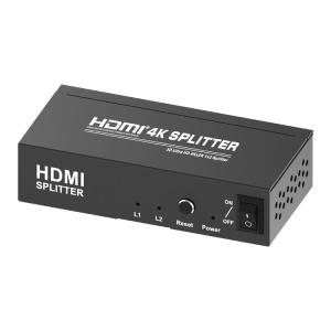 Quality Black 48 Bit 10.2Gbps 4kx2k HDMI Splitter 1x2 wholesale