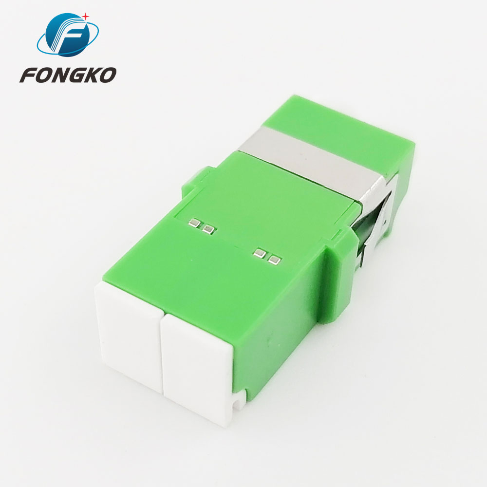 SM Duplex LC APC Fiber Optic Adapter Without Flange