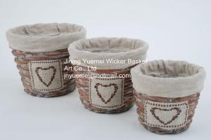 Quality wicker basket manufacturer garden basket set willow plant baskets stock fast shipment wholesale