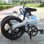 White Blue 26 Inch Electric Bicycle fast speed Aluminum Alloy Frame