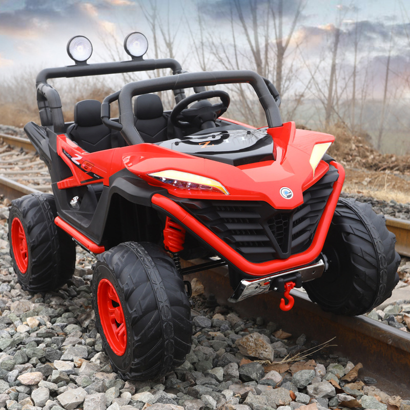 Unisex Plastic Battery Electric Toys for Children Riding Cars in Bright Yellow Color
