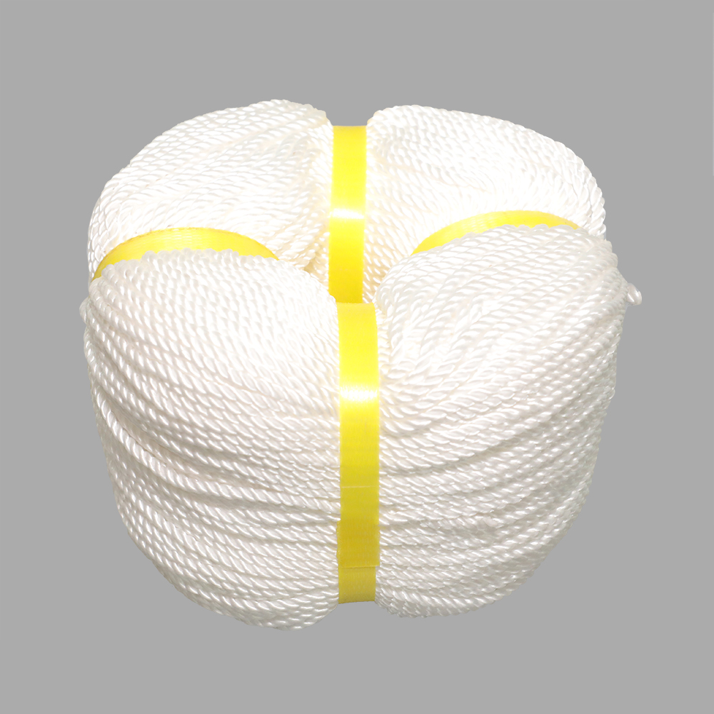 Monofilament Nylon Braided Twisted Sinking Rope Cotton Specifications 3 Strand 12mm