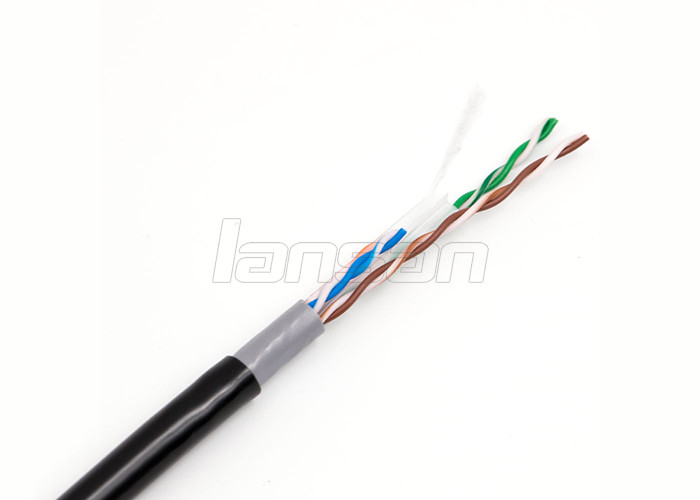 SFTP Cat6 Lan Cable 305m 1000ft HDPE Insulation PVC Jacket For Outdoor