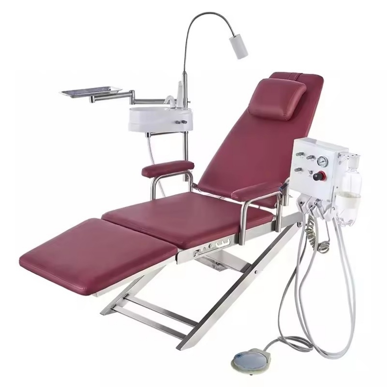 Plan B For Dentist Portable Folding Dental Chair Light Weight Portable Dental Chair With Dental Turbine