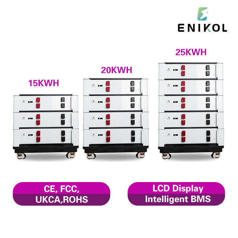 Lithium Iron Phosphate Cell 51.2V 100AH Stackable 48V LiFePO4 Solar Battery