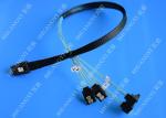 SFF 8087 To SATA Serial Attached SCSI Cable 500mm 30 AWG 28 Pin For Server