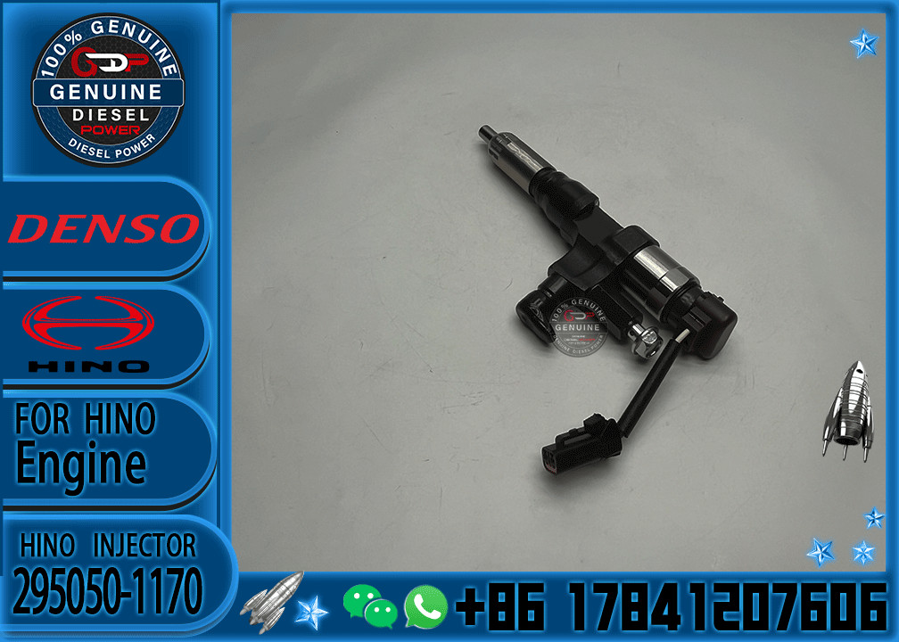 Diesel Common Rail Fuel Injector 295050-1170 Diesel Fuel Injector 23670-E0030 For Hino J08E