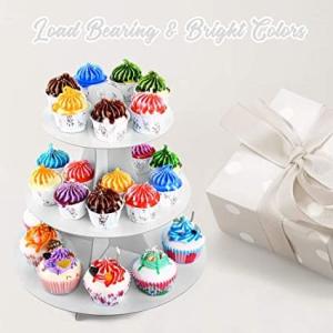 Quality Decorative Corrugated Round Cupcake Stand Embossed Logo wholesale