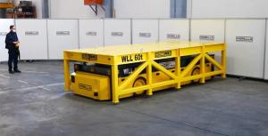Quality Four Wheels Industrial Transfer Trolley Customizable Loading And Size wholesale
