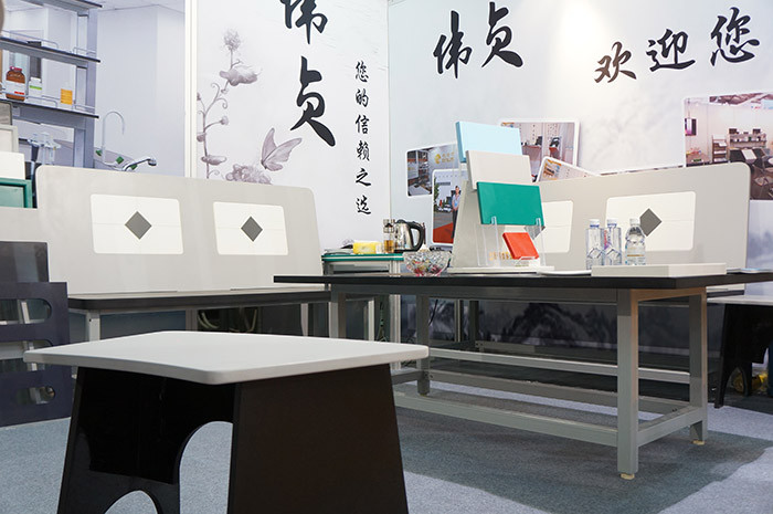 Color in white Epoxy Resin heat resistant worktops 2480 * 1580mm countertop