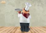 Poly Chef Tabletop Statue Polyresin Statue Figurine Resin French Chef Sculpture