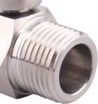 Mini Ball Valve NPT Female x Male Shut-Off Valve in Equal Stainless Steel 301