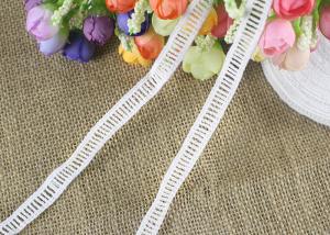 Quality Polyester Ladder Water Soluble Chemical Lace Trim By The Yard Good Color Fastness wholesale