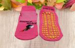 Black Non Slip Trampoline Grip Socks Polyester Material Inflatable Playground