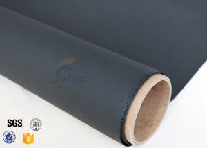 Quality 0.45mm 530gsm Black PU Fiberglass Fabric For Welding Thermal Insualtion wholesale
