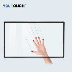 Quality 50 Inch IR Touch Screen Components Black Aluminium Frame EMC wholesale