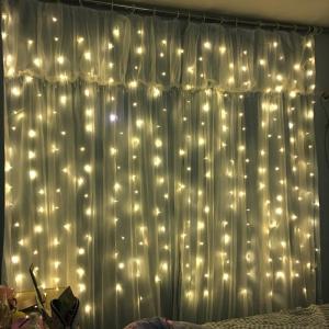 USB Powered 3*3M 300 LED Curtain String Light IP65