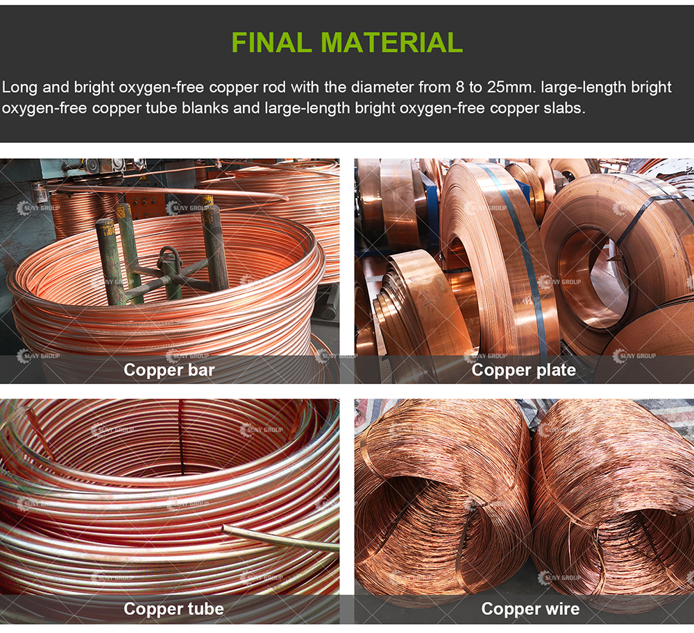 Oxygen-Free Copper Bar Casting Production Line for Upward Continuous Casting Machine