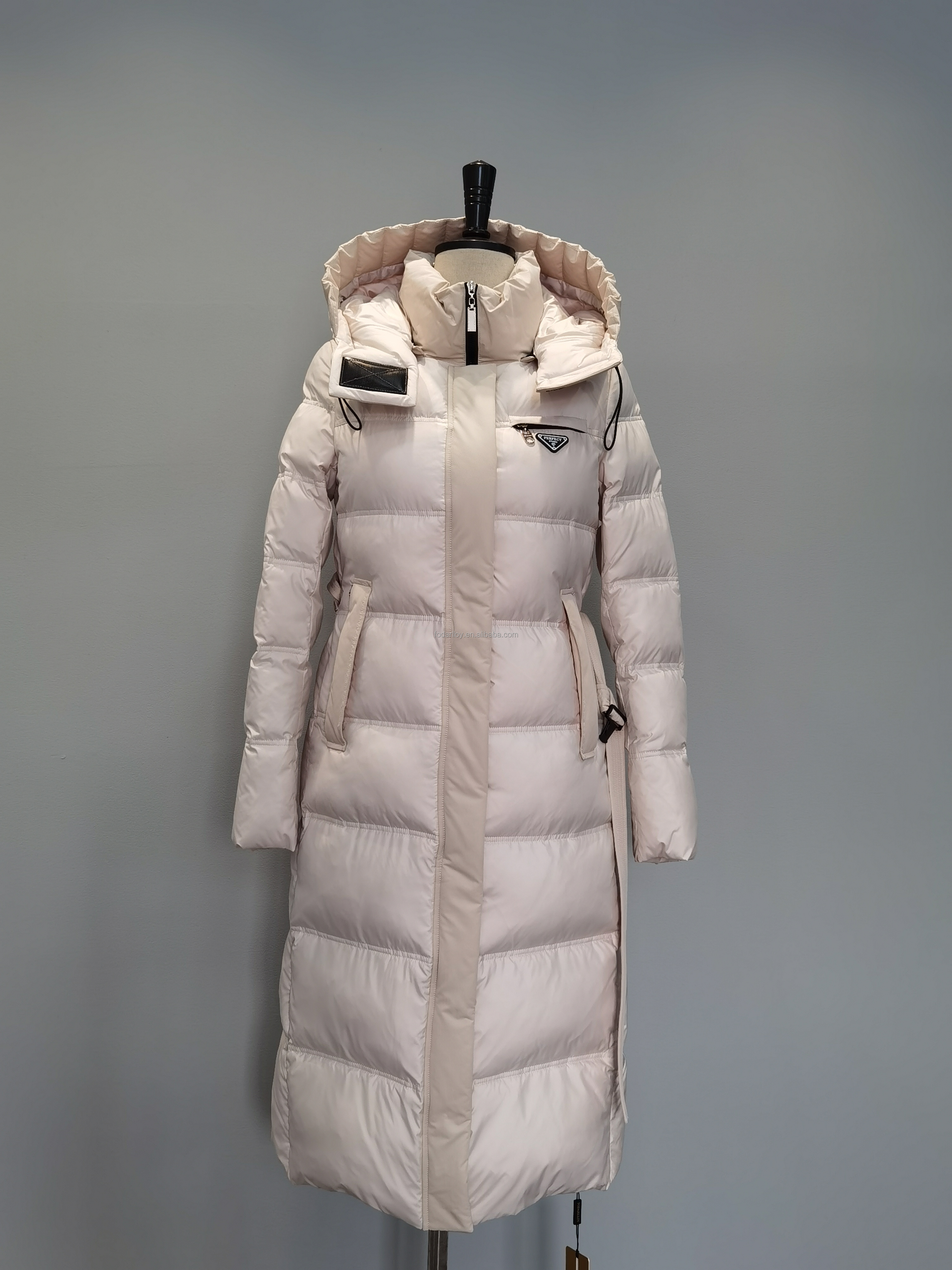 FODARLLOY Ladies Warm Hooded Cotton-padded Clothes Slim Long Down Winter Jackets Women Coats Woman Coat F23199