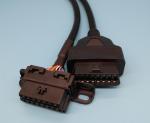 OBD OBDII Male to BMW OBD2 Female and OBD2 Female Split Y Cable