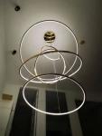 Stairwell staircase large chandelier circular ring pendant light(WH-NC-71)