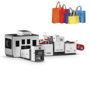 Quality Automatic Polypropylene T-shirt Bag Cut Nonwoven Vest Bag Making Machine wholesale